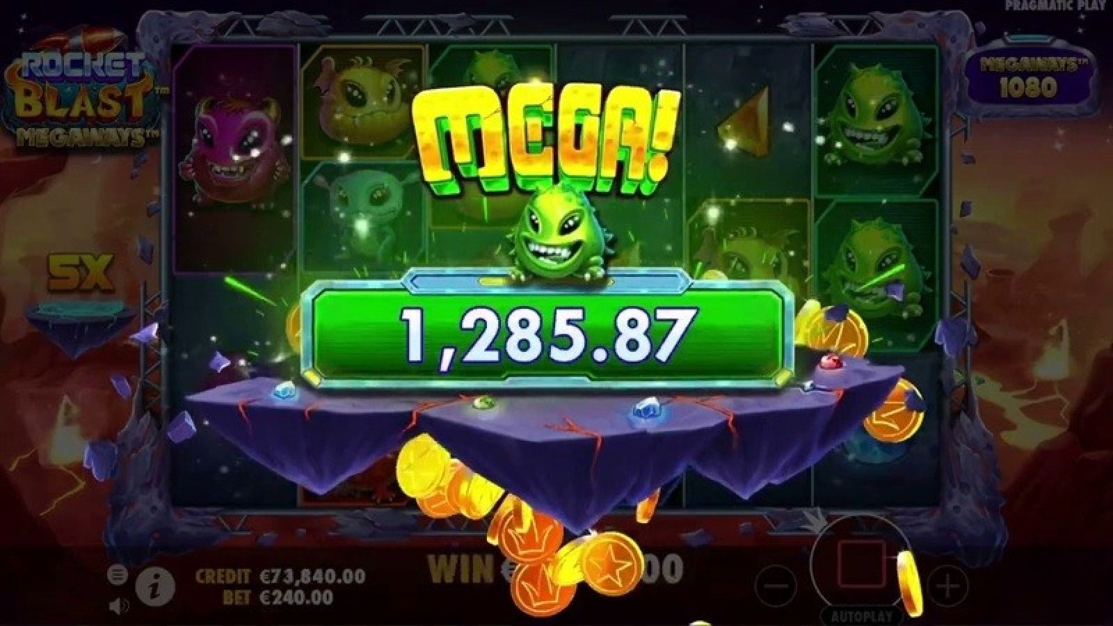 Rocket Blast Megaways Details, RTP, Auszahlung & Volatilität