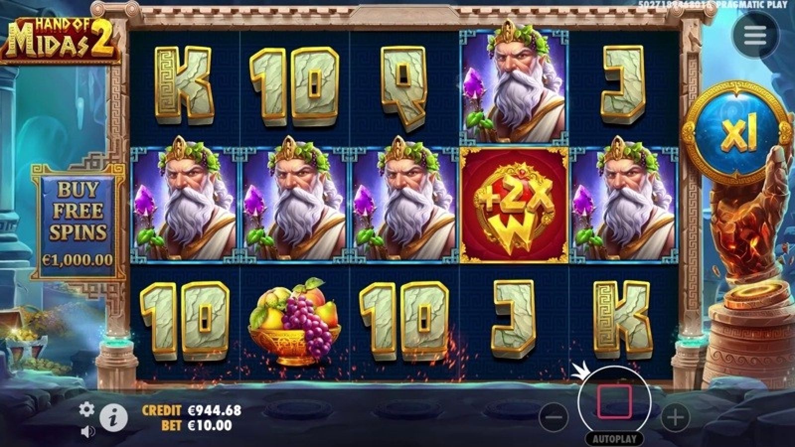 Hand of Midas 2 Thema, Audio & Symbole