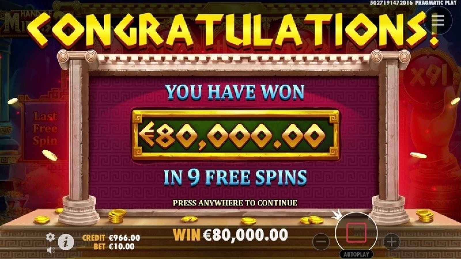 Hand of Midas 2 Bonusfunktionen
