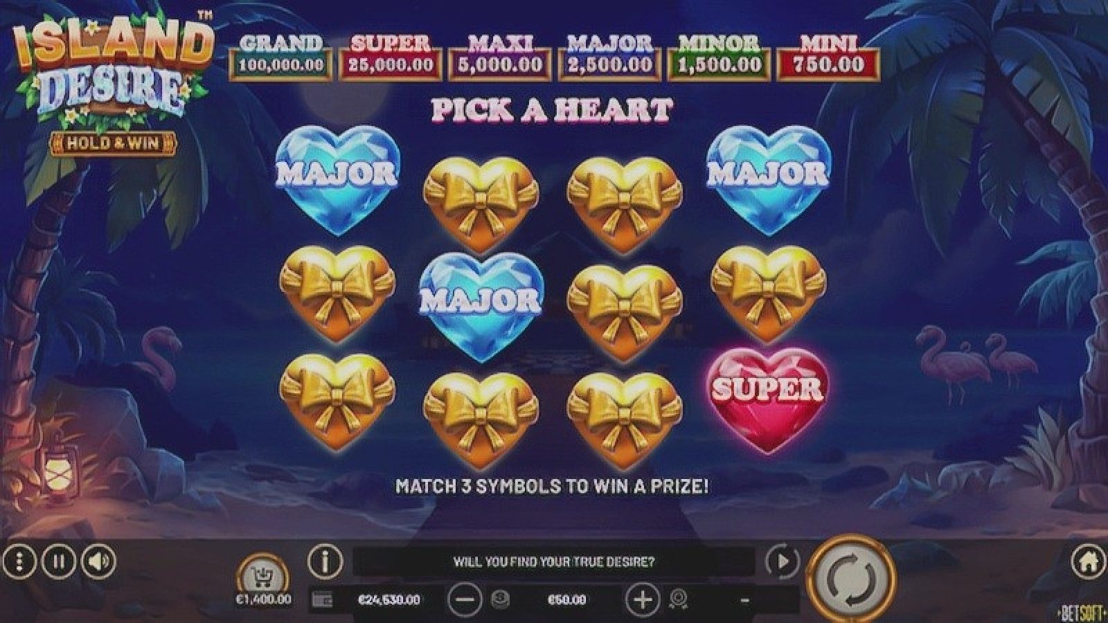 Island Desire – Hold & Win Bonusfunktionen